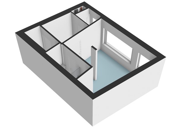 Floorplan - Lange Mare 53, 2312 GR Leiden